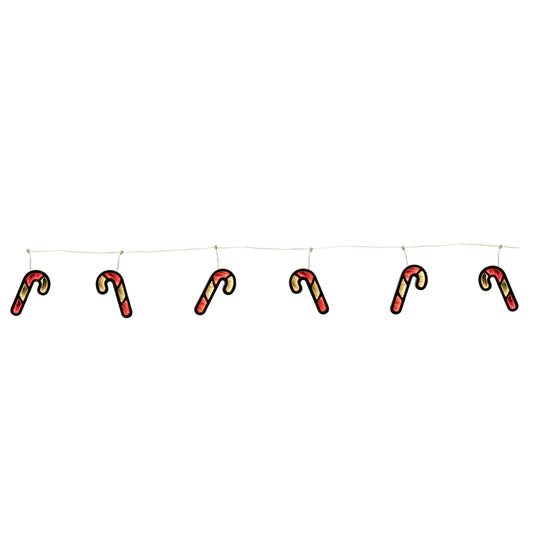 Candy Cane Ekkolight Garland 68"L