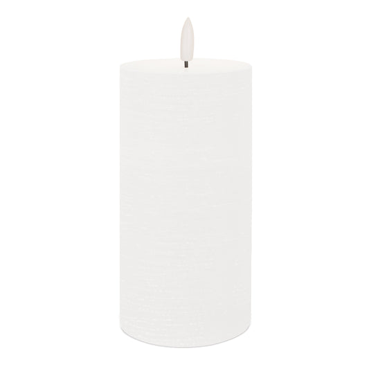 FIA Wick White Pillar Candle (Set of 2)