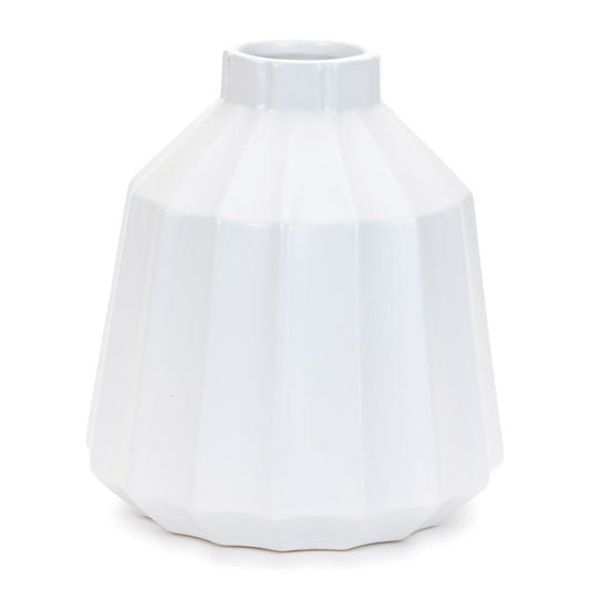 Ribbed Ceramic Vase (Set of 2)