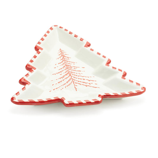 Ceramic Pine Tree Platter (Set of 2)