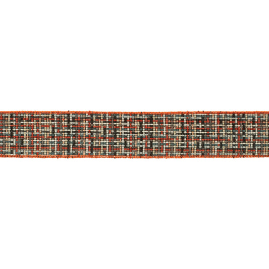 Checkered Woven Wired Ribbon (Set of 2)