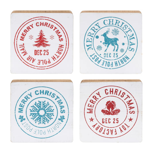 Postal Christmas Stamp (Set of 4)