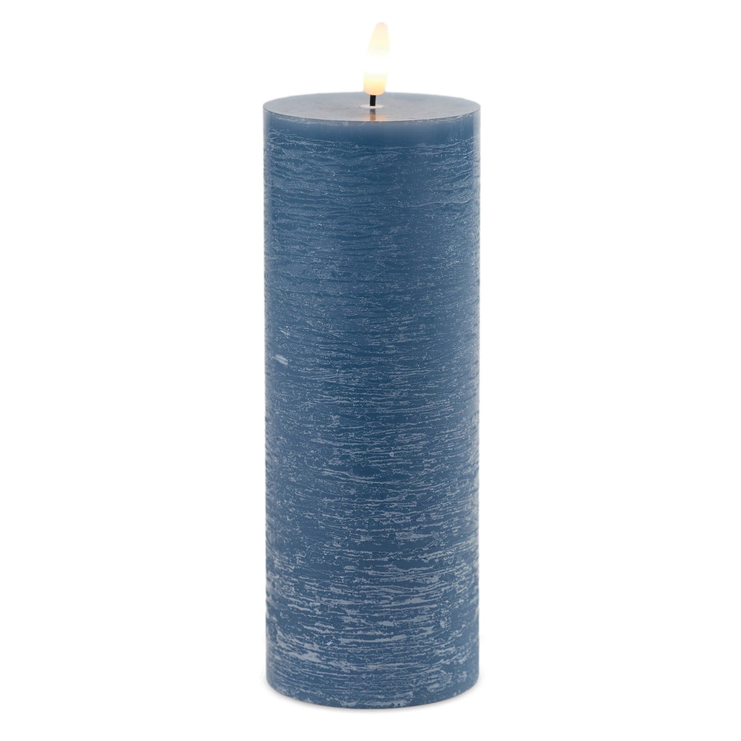 FIA Wick Blue Pillar Candle (Set of 2) 8"H