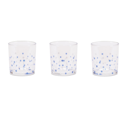 Dotted Glass Votive Candle Holder (Set of 3)
