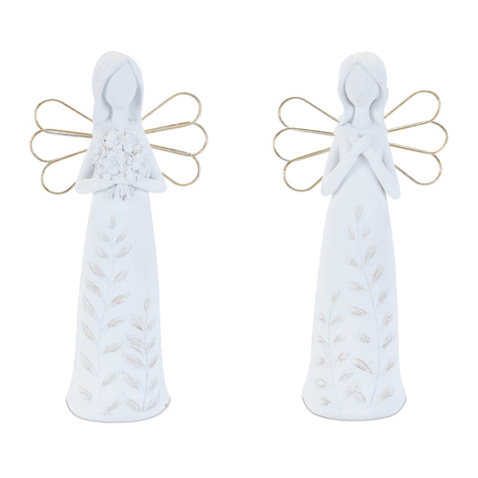 Etched Angel Figurine (Set of 4)