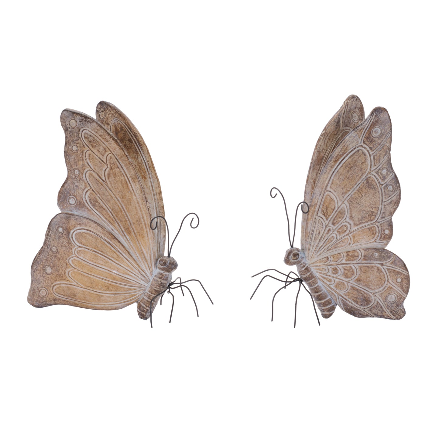 Etched Butterfly Shelf Sitter (Set of 4)