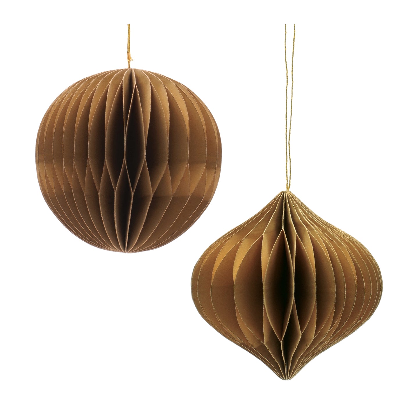 Round Paper Ornament  (Set of 12)