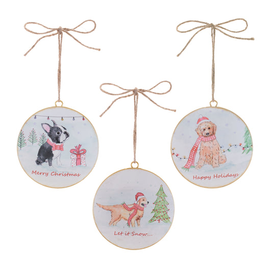 Dog Disc Ornament (Set of 12)