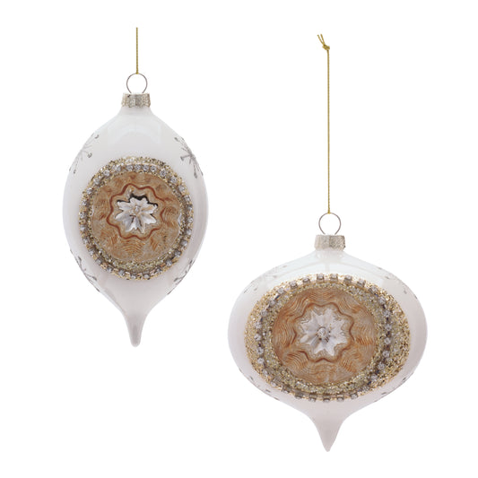 Glass Reflector Ornament (Set of 6)