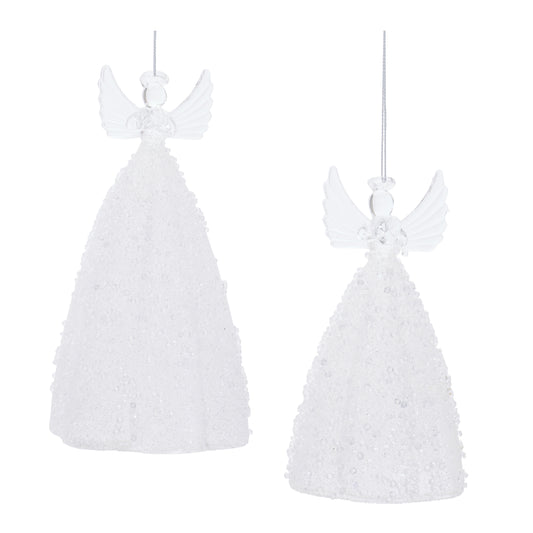 Glass Angel Ornament (Set of 2)