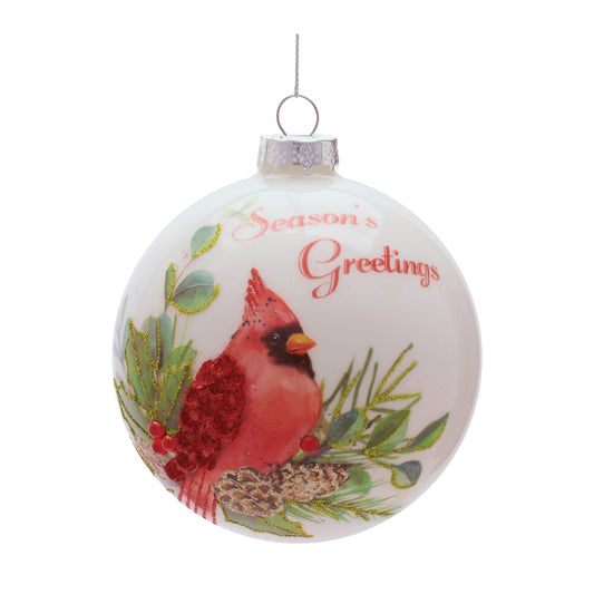 Cardinal Ball Ornament (Set of 6)
