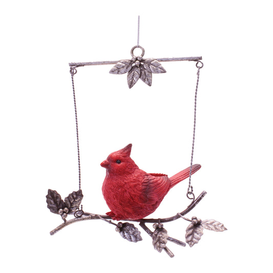 Cardinal on Branch Ornament (Set of 4)