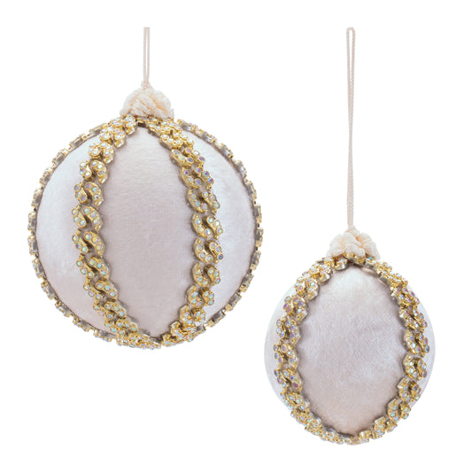 Glitter Ball Ornaments (Set of 4)