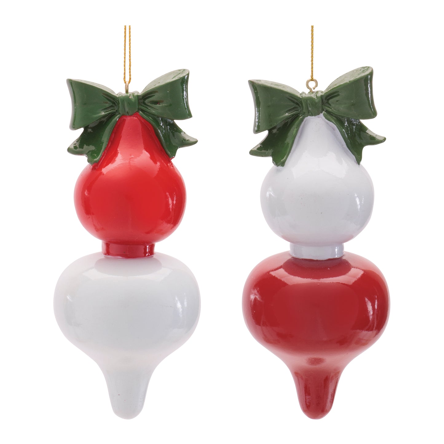 Resin Finial Ornaments (Set of 4)