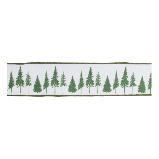Pine Tree Wired Ribbon (Set of 2)