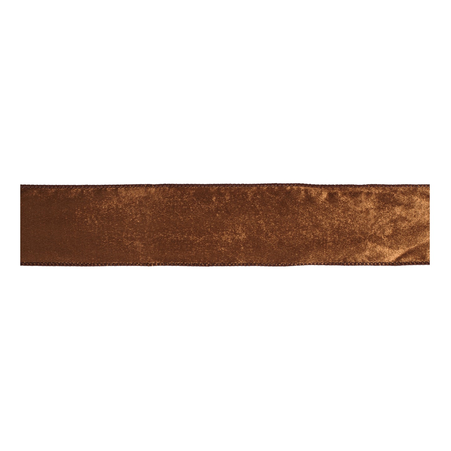 Rust Velvet Wired Ribbon 2.5" x 10 Yds.