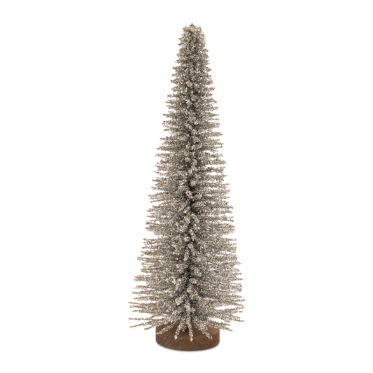 Glitter Iron Christmas Tree 23.5"H
