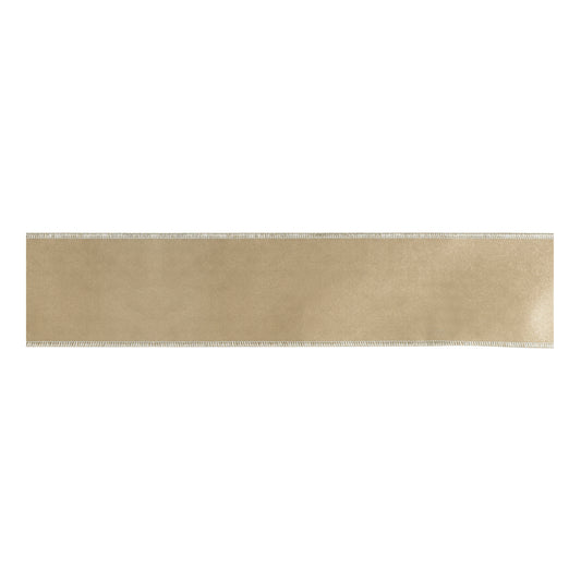Metallic Satin Wired Ribbon 4" x 5 Yds.