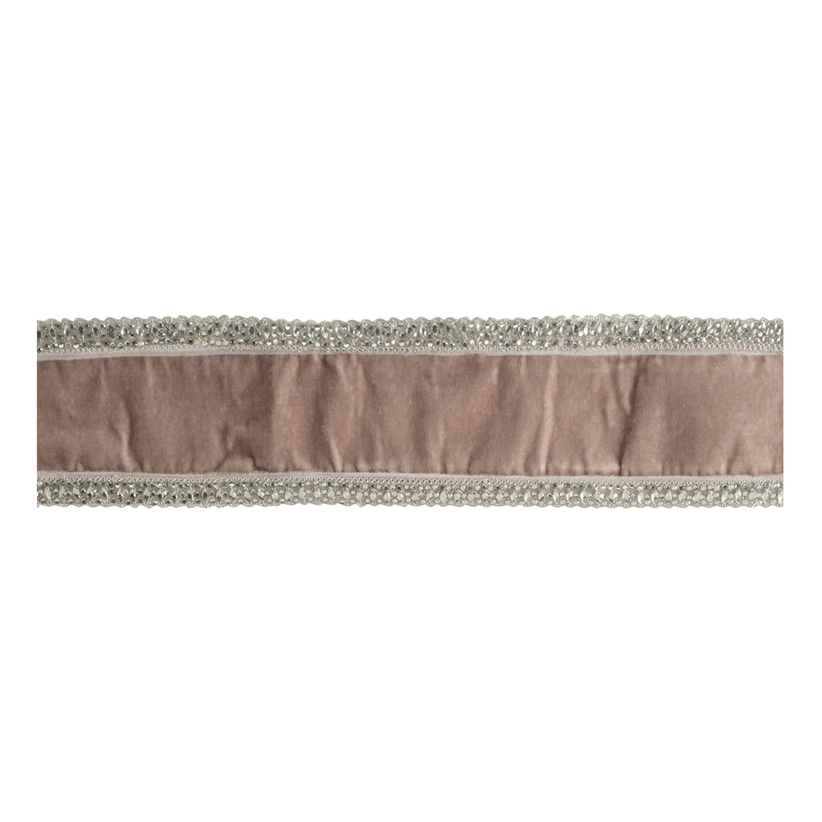 Beaded Edge Velvet Wired Ribbon 4" x 5 Yds.