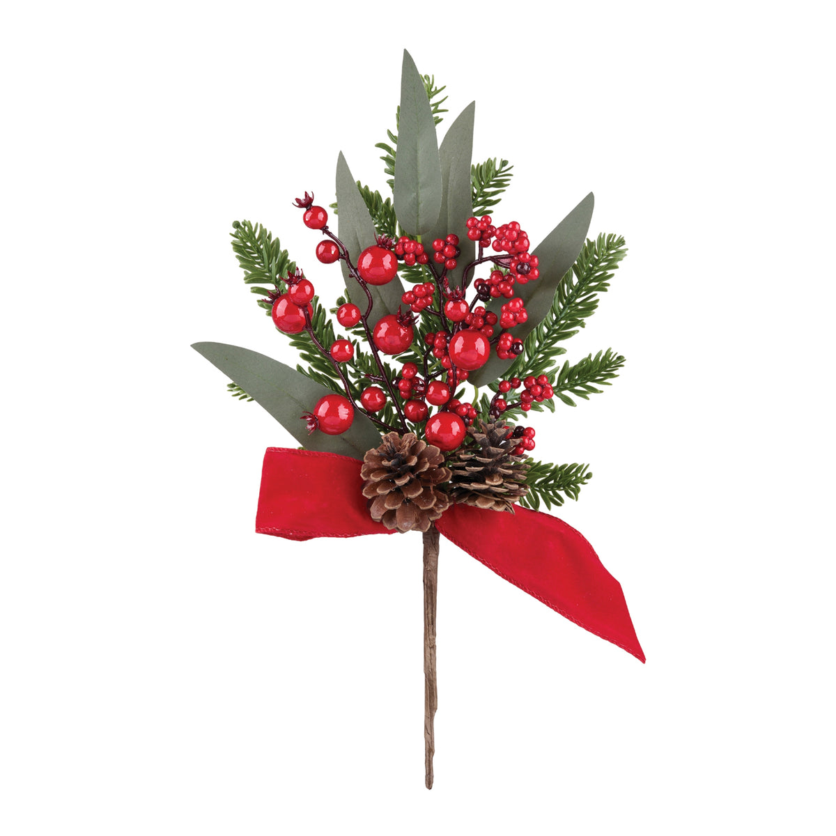 Fresh Touch Pine Berry Cone Spray (Set of 2)
