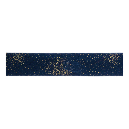 Speckled\ Wired Polyester Ribbon 2.5" x 10 Yds.