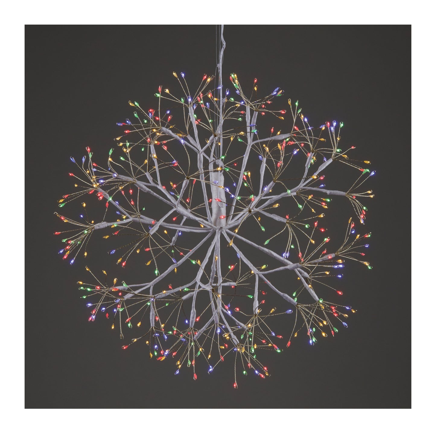 Multicolor LED Hanging Orb 17.5"D
