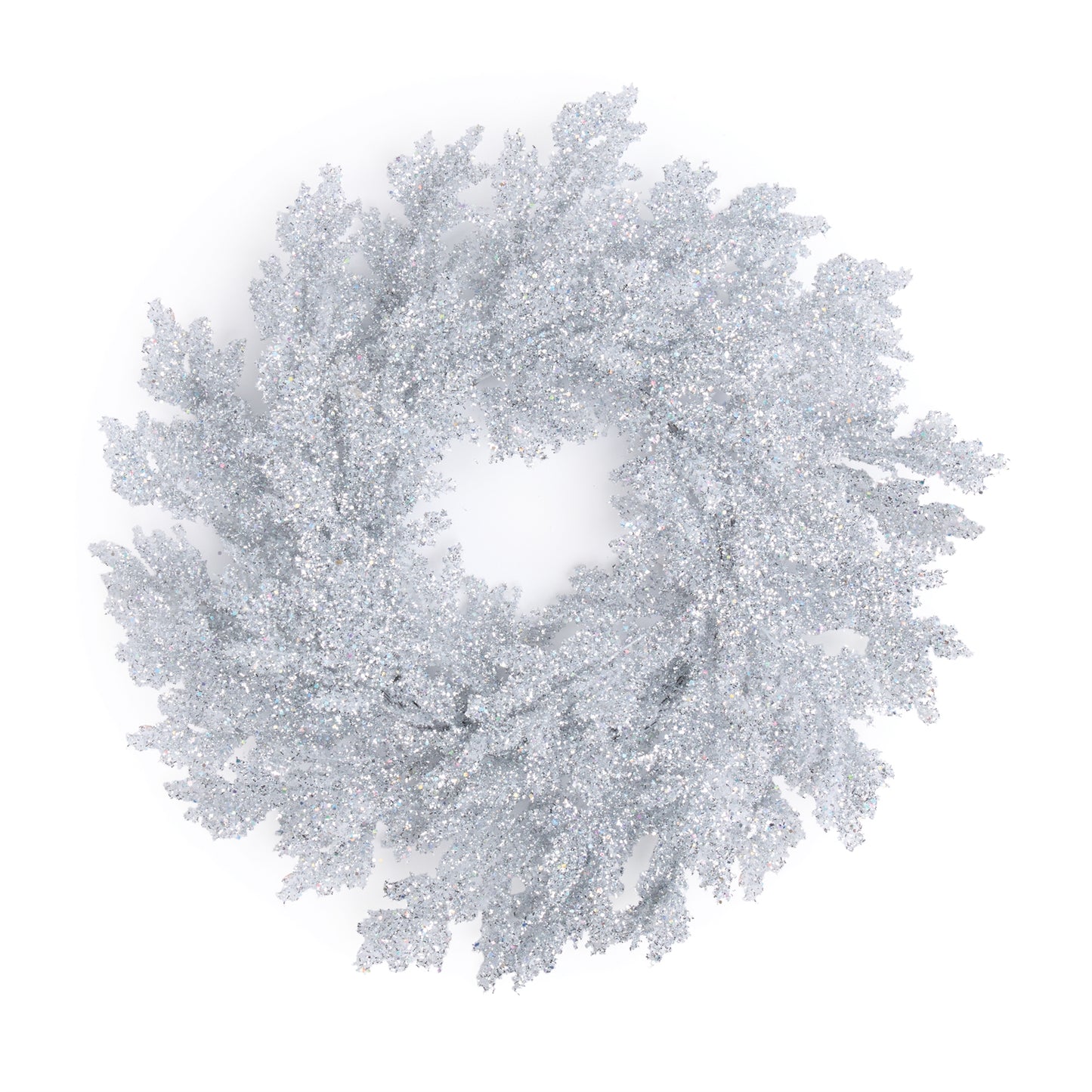 Glittered Pine Wreath 24"