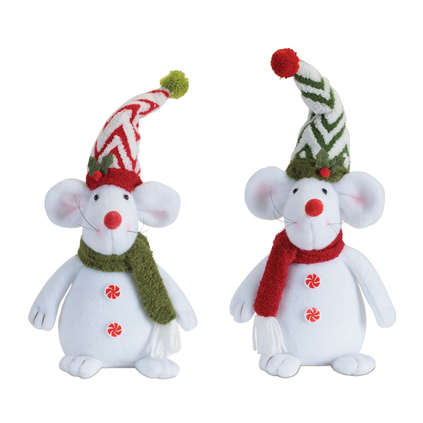 Holiday Plush Mouse Décor (Set of 2)