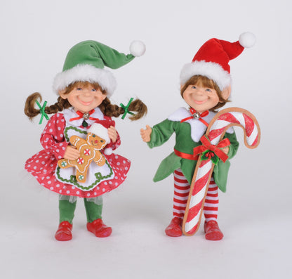 CC09-26 Red Polka Dot Candy Cane Elf Set