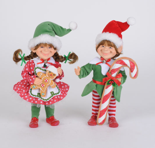 CC09-26 Red Polka Dot Candy Cane Elf Set