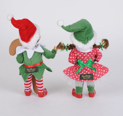 CC09-26 Red Polka Dot Candy Cane Elf Set