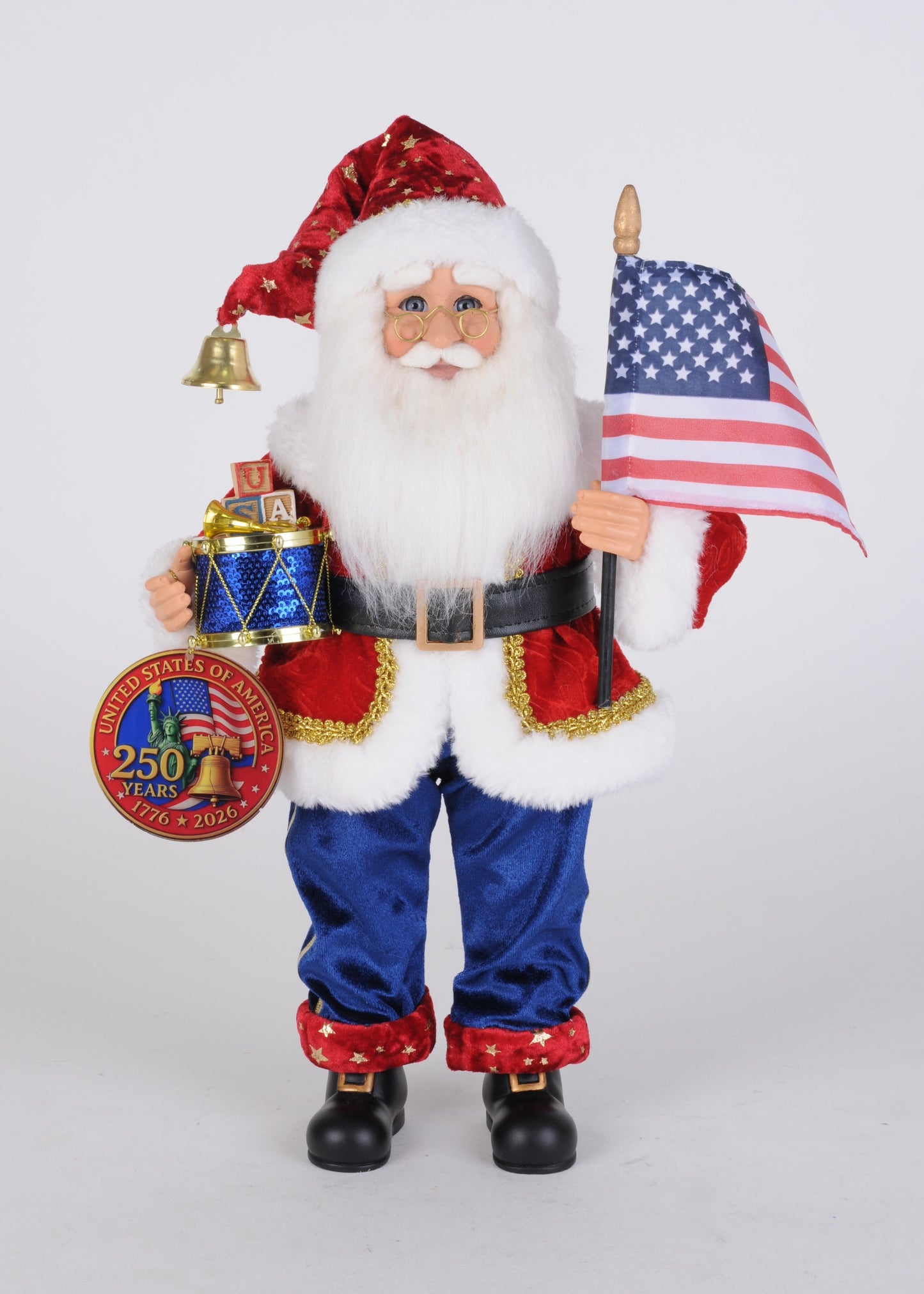 CC14-17 Stars and Stripes Santa