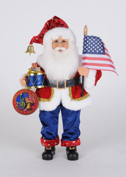 CC14-17 Stars and Stripes Santa
