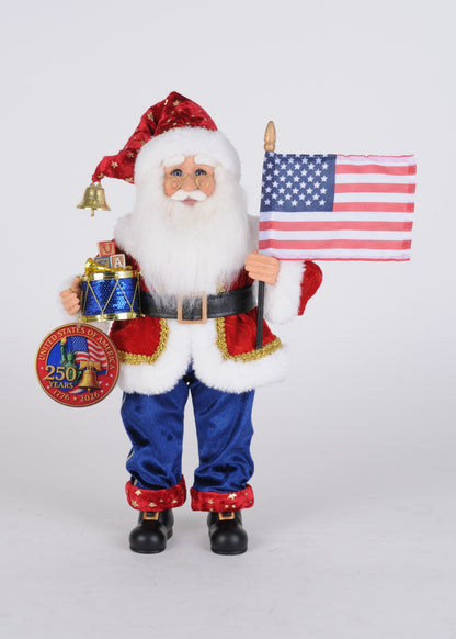 CC14-17 Stars and Stripes Santa
