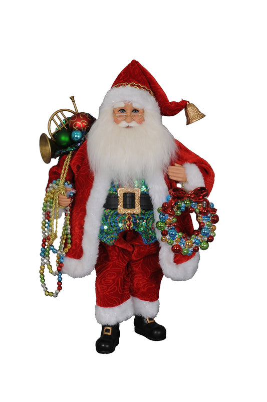 Beads w/ Wreath Santa
