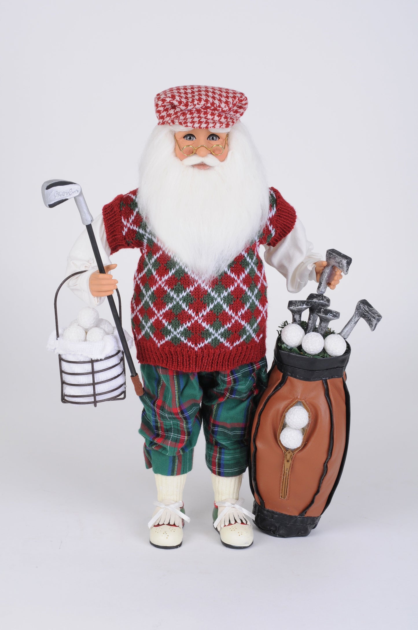 CC16-155 Golf Santa with Basket