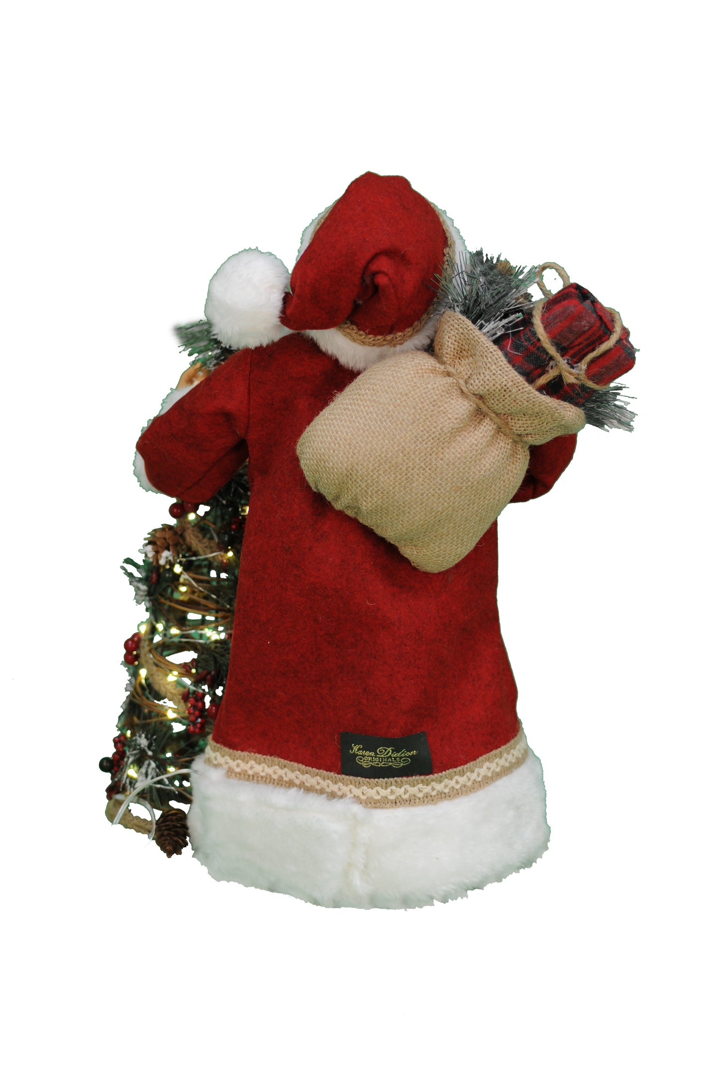 CC16-204 Lighted Woodland Pine Santa