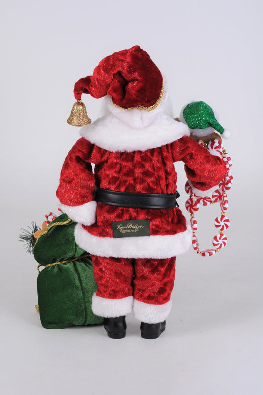 CC16-238 Lighted Peppermint & Goodies Santa