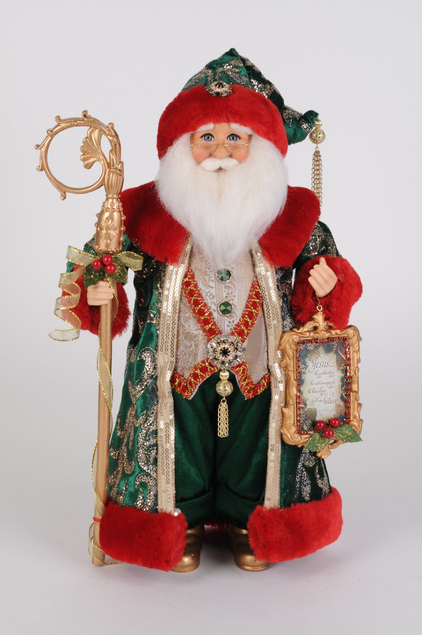 CC16-253 Evergreen & Crimson Santa