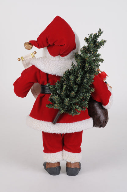 CC16-254 Lighted Vintage Toy Bag Santa