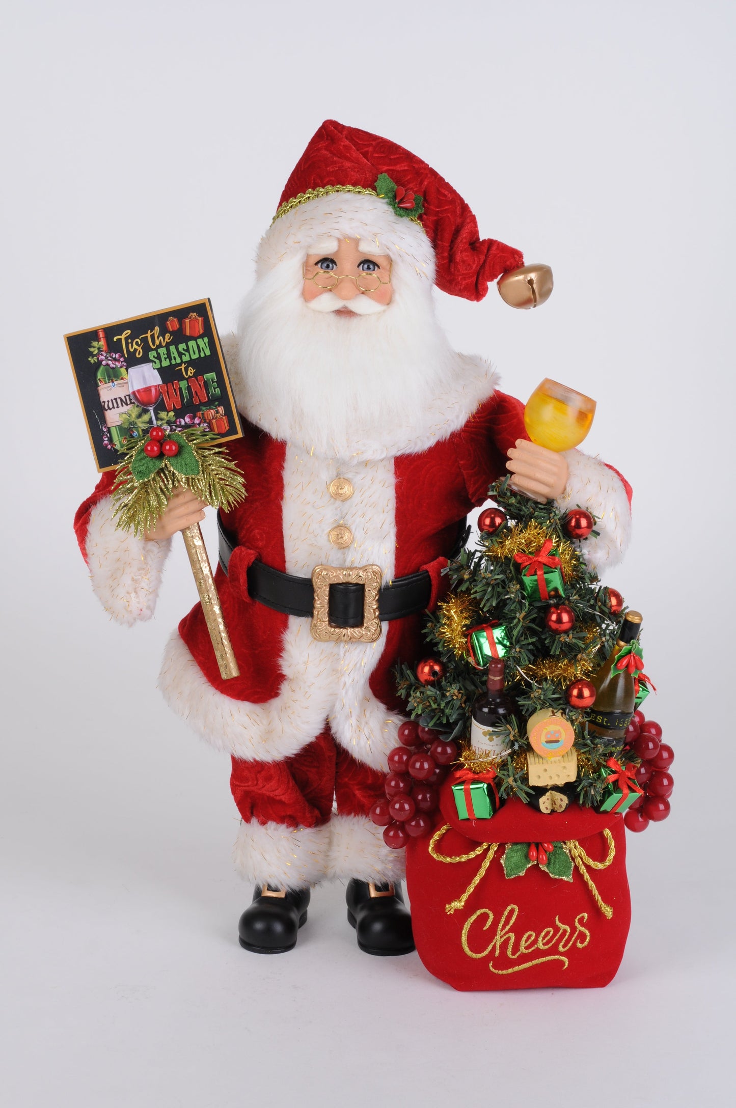 CC16-257 Lighted "Season to Wine" Santa