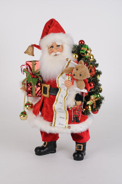 CC16-261 Lighted Good Tidings Santa
