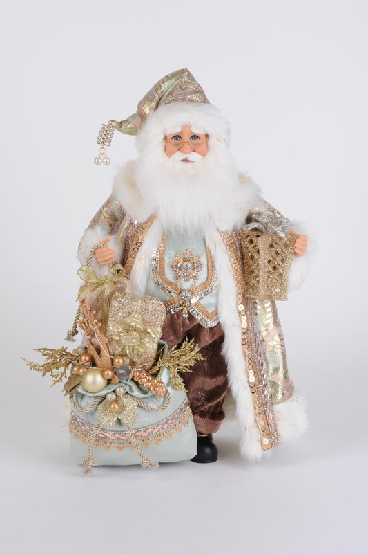 CC16-264 Lighted Sage Elegance Santa