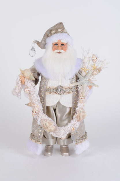 CC16-267 Lighted Sandstone Coastal Santa