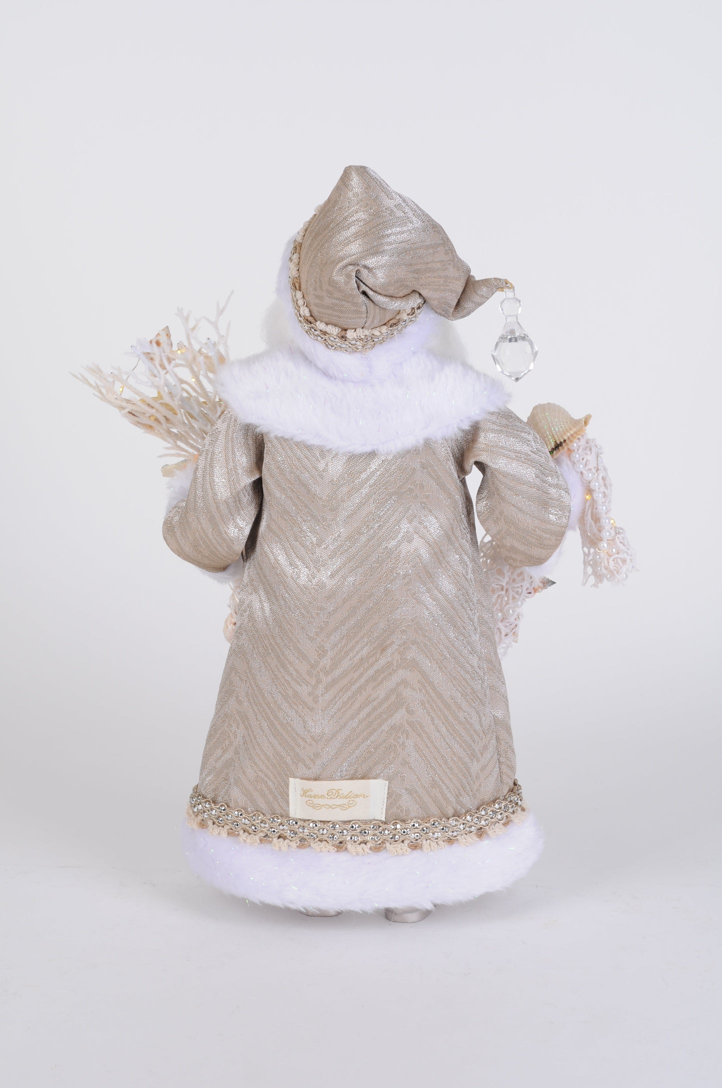 CC16-267 Lighted Sandstone Coastal Santa