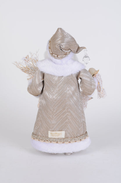 CC16-267 Lighted Sandstone Coastal Santa