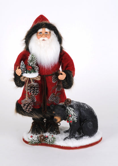 CC16-277 Woodland Bear Santa