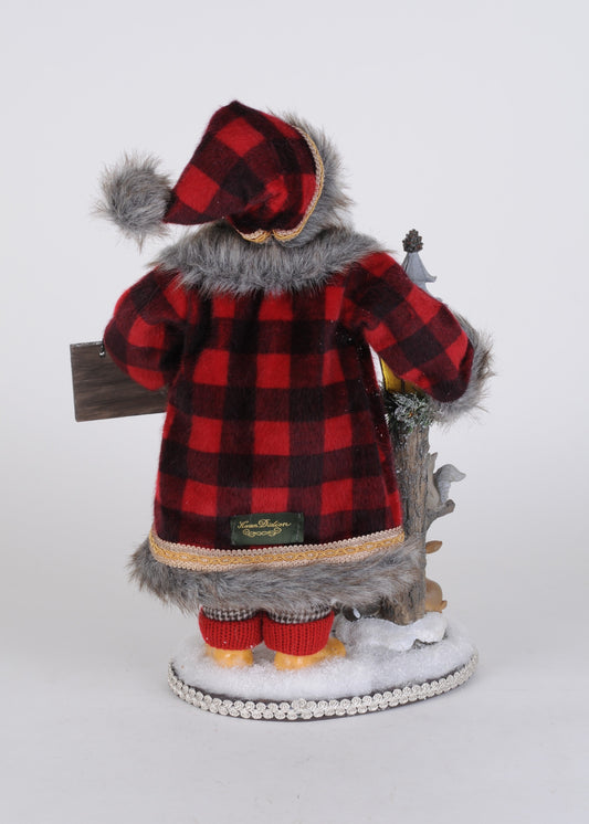 CC16-286 Lighted Forest Friends Santa