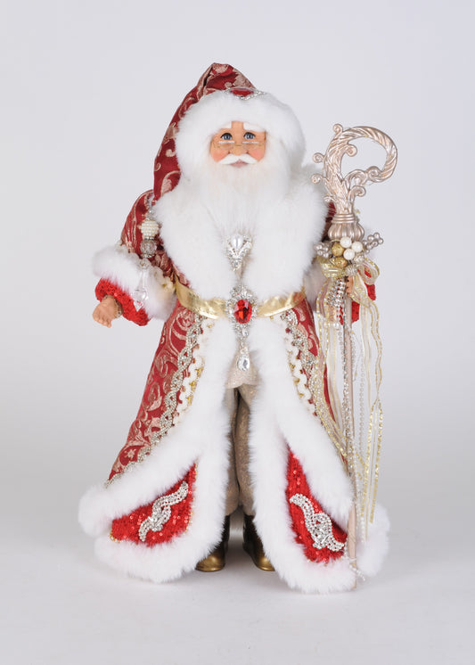 CC18-100 Lighted Crimson Royale Santa