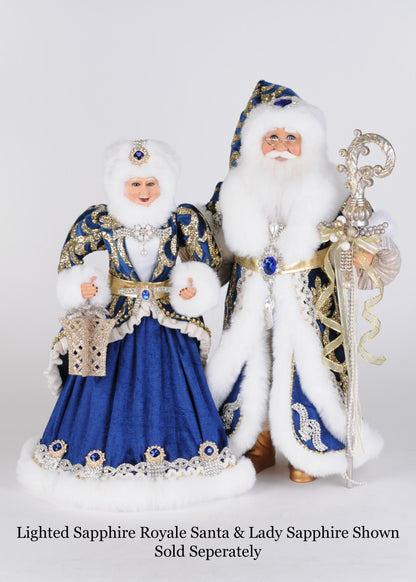 CC18-104 Lighted Sapphire Royale Santa